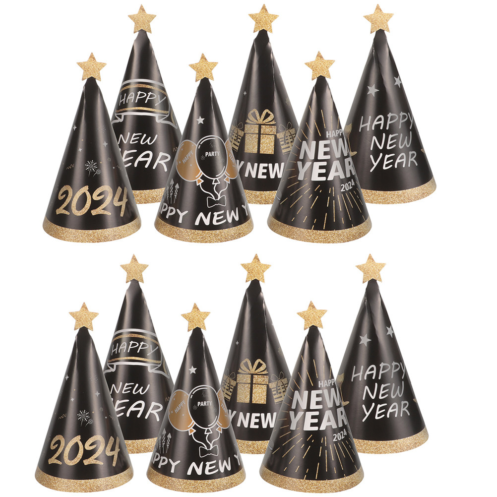 Party Hat Cone - 12 шт. бумажных конусов для вечеринки,