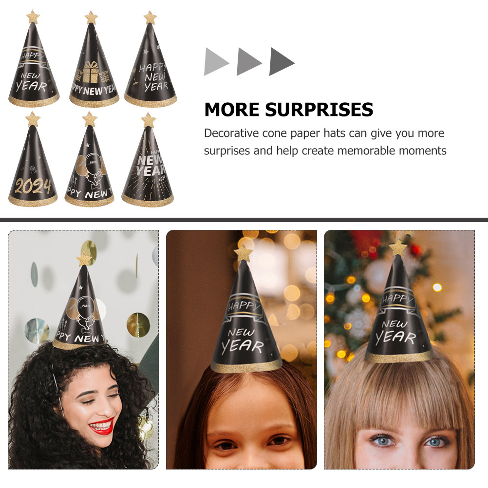 12 шт. бумажных конусов для ве – обзор и цена Party Hat Cone