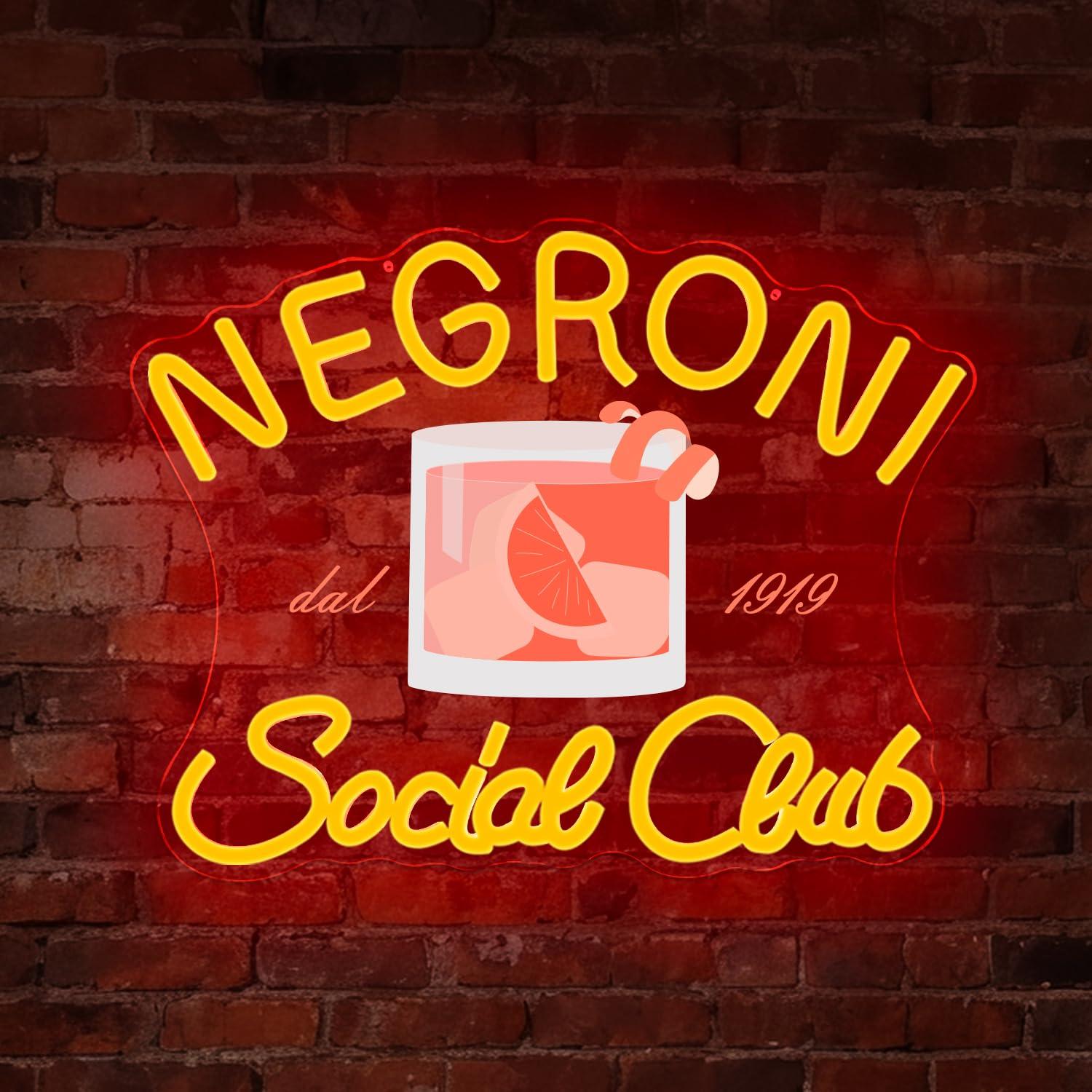 Светодиодная вывеска «Негрони  – обзор и цена Neon Sign Party