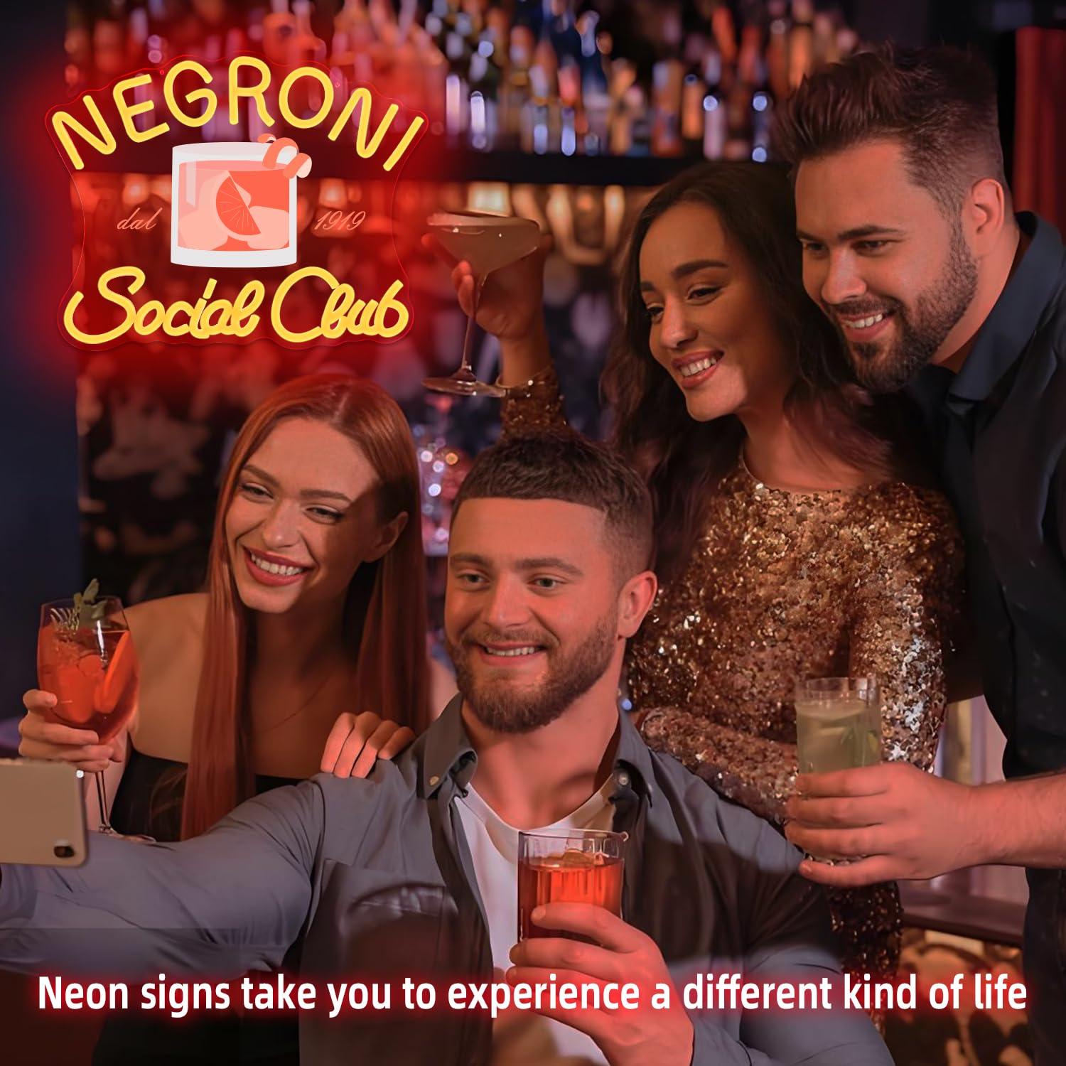 Светодиодная вывеска «Негрони  – обзор и цена Neon Sign Party