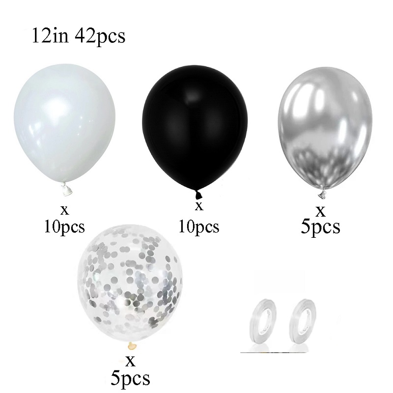42 шт., серебристые, черные, б – обзор и цена Balloon Pump Hand